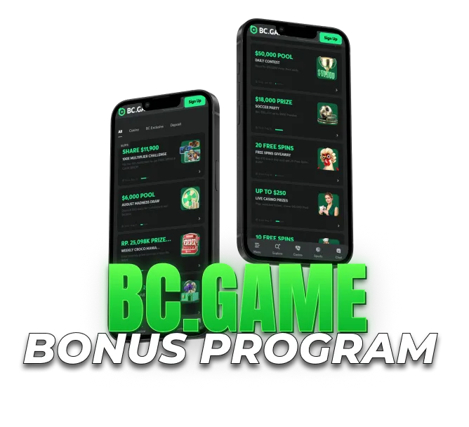 bonus program with promotions, prize pools and free spins on mobile.